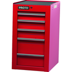 Proto® 450HS Side Cabinet - 5 Drawer, Red - USA Tool & Supply