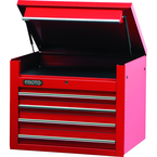 Proto® 450HS 34" Top Chest - 4 Drawer, Red - USA Tool & Supply