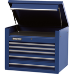 Proto® 450HS 34" Top Chest - 5 Drawer, Blue - USA Tool & Supply