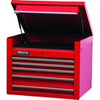 Proto® 450HS 34" Top Chest - 5 Drawer, Red - USA Tool & Supply