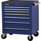 Proto® 450HS 34" Roller Cabinet - 7 Drawer, Blue - USA Tool & Supply