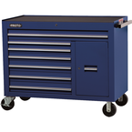 Proto® 450HS 50" Workstation - 7 Drawer & 1 Shelf, Blue - USA Tool & Supply