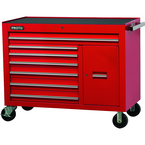 Proto® 450HS 50" Workstation - 7 Drawer & 1 Shelf, Red - USA Tool & Supply