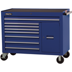 Proto® 450HS 50" Workstation - 8 Drawer & 2 Shelves, Blue - USA Tool & Supply