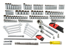 Proto® 1/4", 3/8", 1/2" Drive 184 Piece Socket Set- 6 & 12 - Tools Only - USA Tool & Supply