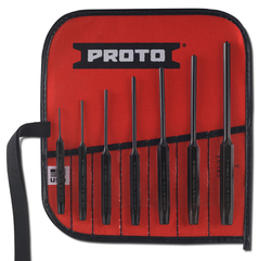 Proto® 7 Piece Roll Pin Punch Set S2 - USA Tool & Supply