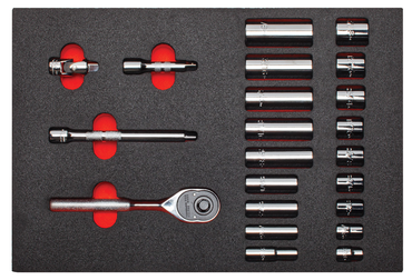 Proto® Foam Tray for Tool Set J52136 with Classic Pear Head Ratchet- 11x16" - USA Tool & Supply