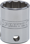 Proto® Tether-Ready 3/8" Drive Socket 18 mm - 12 Point - USA Tool & Supply