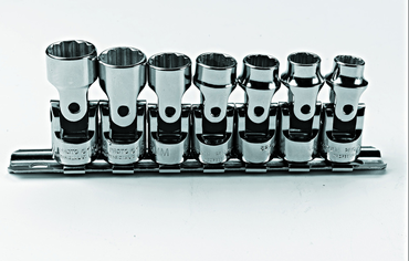 Proto® 3/8" Drive 7 Piece Metric Universal Socket Set - 12 Point - USA Tool & Supply