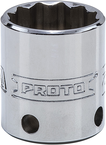 Proto® Tether-Ready 3/8" Drive Socket 21 mm - 12 Point - USA Tool & Supply