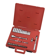 Proto® 3/8" Drive 29 Piece Metric Socket, Combination Set - 12 Point - USA Tool & Supply