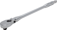 Proto® 1/2" Drive Flex Head Precision 90 Pear Head Ratchet Long 18"- Full Polish - USA Tool & Supply