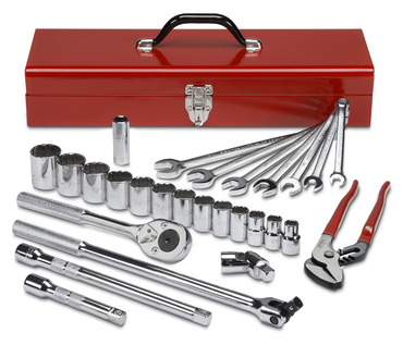 Proto® 1/2" Drive 27 Piece Tool Set - 12 Point - USA Tool & Supply