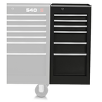 Proto® 440SS Side Cabinet - 6 Drawer, Black - USA Tool & Supply