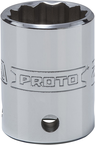 Proto® Tether-Ready 1/2" Drive Socket 22 mm - 12 Point - USA Tool & Supply