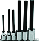 Proto® 1/2" Drive 6 Piece Extra Long Hex Bit Set - USA Tool & Supply