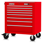 Proto® 550S 34" Roller Cabinet - 8 Drawer, Gloss Red - USA Tool & Supply