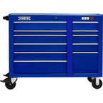 Proto® 550S 50" Workstation - 10 Drawer, Gloss Blue - USA Tool & Supply