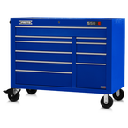 Proto® 550E 50" Power Workstation - 10 Drawer, Gloss Blue - USA Tool & Supply