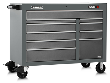 Proto® 550E 50" Power Workstation - 10 Drawer, Dual Gray - USA Tool & Supply