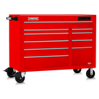 Proto® 550E 50" Front Facing Power Workstation w/ USB - 10 Drawer, Gloss Red - USA Tool & Supply