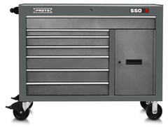 Proto® 550S 50" Workstation - 7 Drawer & 1 Shelf, Dual Gray - USA Tool & Supply