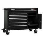 Proto® 550S 50" Workstation - 8 Drawer & 2 Shelves, Gloss Black - USA Tool & Supply