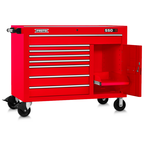 Proto® 550S 50" Workstation - 8 Drawer & 1 Shelf, Gloss Red - USA Tool & Supply