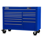 Proto® 550S 57" Workstation - 13 Drawer, Gloss Blue - USA Tool & Supply