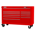 Proto® 550S 66" Workstation - 12 Drawer, Gloss Red - USA Tool & Supply