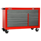 Proto® 550S 66" Workstation - 12 Drawer, Safety Red and Gray - USA Tool & Supply