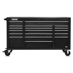 Proto® 550E 67" Front Facing Power Workstation w/ USB - 18 Drawer, Dual Black - USA Tool & Supply