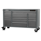 Proto® 550E 67" Front Facing Power Workstation w/ USB - 18 Drawer, Dual Gray - USA Tool & Supply