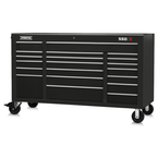 Proto® 550S 67" Workstation - 20 Drawer, Gloss Black - USA Tool & Supply