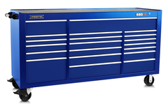 Proto® 550S 78" Workstation - 20 Drawer, Gloss Blue - USA Tool & Supply