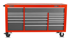 Proto® 550S 78" Workstation - 20 Drawer, Safety Red and Gray - USA Tool & Supply