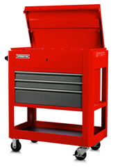 Proto® Heavy Duty Utility Cart- 3 Drawer Red - USA Tool & Supply