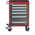 Proto® 560S 30" Roller Cabinet- 6 Drawer- Safety Red & Gray - USA Tool & Supply
