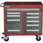 Proto® 560S 45" Workstation- 10 Drawer- Safety Red & Gray - USA Tool & Supply