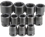 Proto® 3/4" Drive 26 Piece Metric Impact Socket Set - 12 Point - USA Tool & Supply