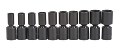 Proto® 3/8" Drive 10 Piece Deep Metric Universal Impact Socket Set - 6 Point - USA Tool & Supply