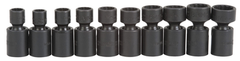 Proto® 3/8" Drive 10 Piece Metric Universal Impact Socket Set - 12 Point - USA Tool & Supply