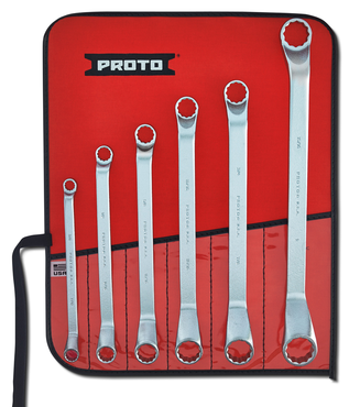 Proto® 6 Piece Deep Offset Box Wrench Set - 12 Point - USA Tool & Supply