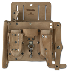 Proto® Leather Extra Capacity 14-Pocket Electrician's Pouch - USA Tool & Supply