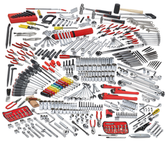 Proto® 411 Piece Advanced Maintenance Tool Set With Roller Cabinet J442735-7RD and Top Chest J442719-10RD-D - USA Tool & Supply