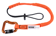 Proto® Elastic Lanyard With Triple Lock Carabiner - 15 lb. - USA Tool & Supply