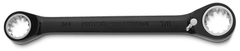 Proto® Black Chrome Double Box Reversible Ratcheting Wrench 3/4" x 7/8" - Spline - USA Tool & Supply