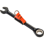 Proto® Tether-Ready Black Chrome Combination Non-Reversible Ratcheting Wrench 9/16" - Spline - USA Tool & Supply