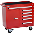 Proto® 460 Series 45" Workstation - 6 Drawer & 1 Shelf, Red - USA Tool & Supply