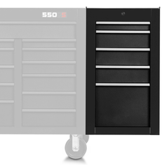 Proto® 550S Side Cabinet - 5 Drawer, Dual Black - USA Tool & Supply